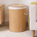 Cesto de Roupas em Bambu com Forro Interno – Organize sua Lavanderia com Estilo