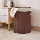 Cesto de Roupas em Bambu com Forro Interno – Organize sua Lavanderia com Estilo