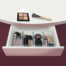 Kit 50 Organizador Multiuso Modular Gavetas Geladeira Acrilico Cristal