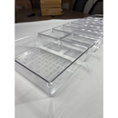 Kit 50 Organizador Multiuso Modular Gavetas Geladeira Acrilico Cristal