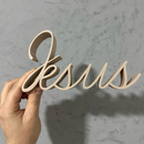 ️️ Escultura Decorativa da Palavra "Jesus" - Fé, Elegância e Design ⛪ ⛪️