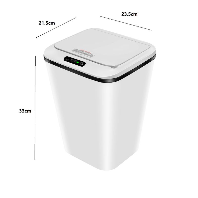 Lixeira Sensor Automática Inteligente de Banheiro Cozinha Escritório Capacidade 16 Litros